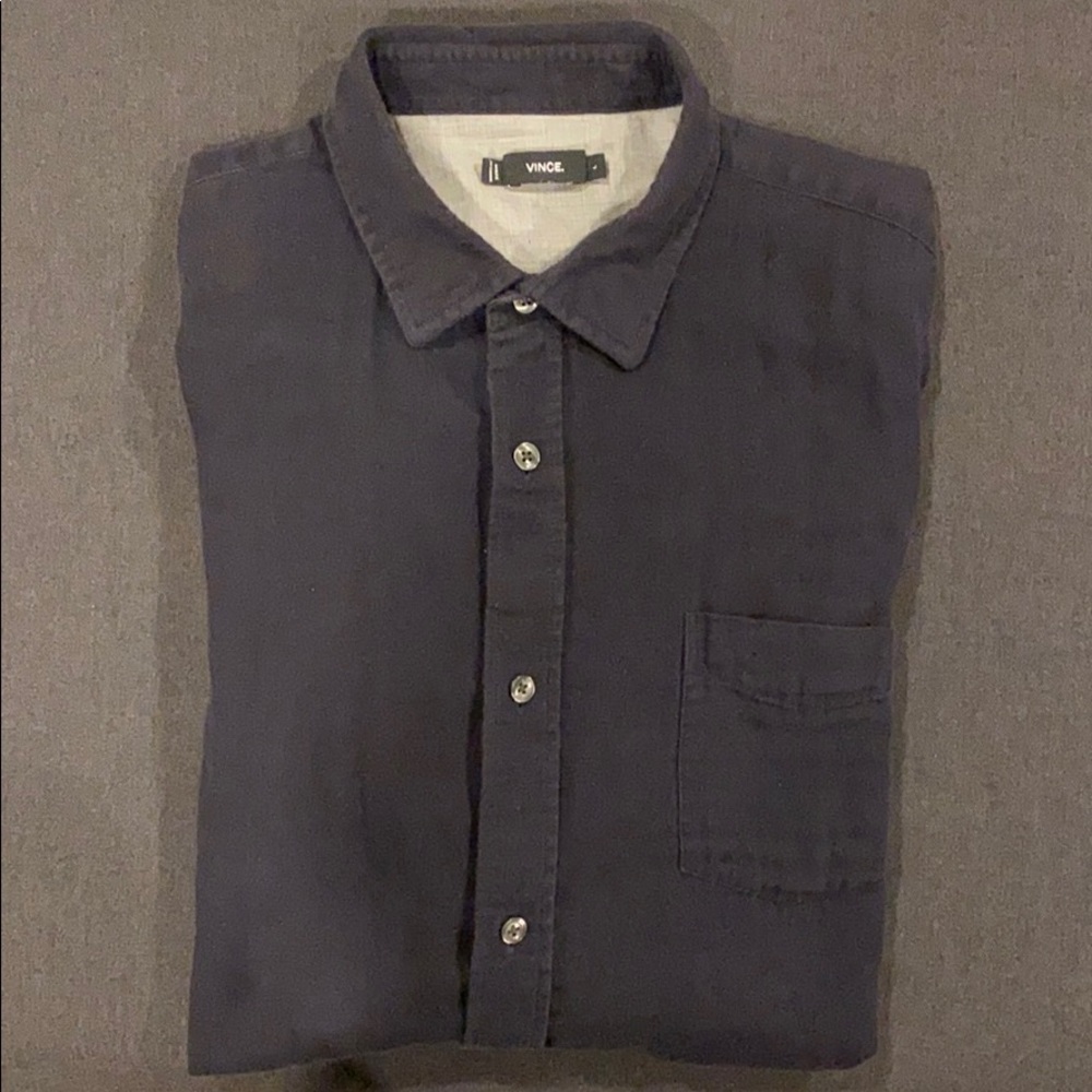 Vince button down